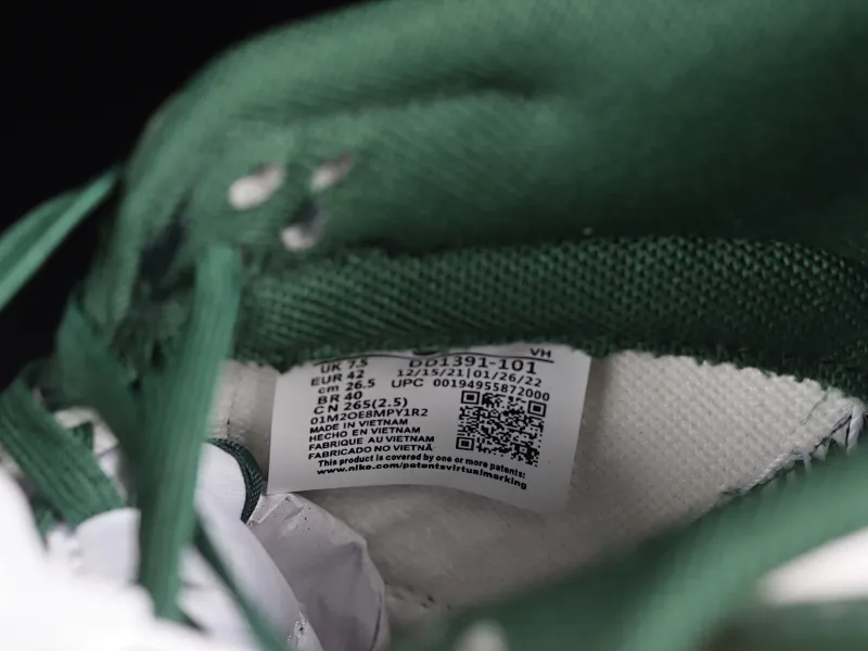 All categories Nk SB Dunk series Nk SB Dunk Low low-top sneakers Nk SB Dunk Low "Team Green" Michigan White Green Dunk series low-top casual sports skateboard shoes DD1391-101